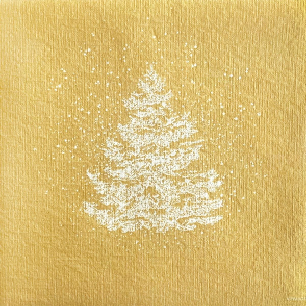 Francoise Paviot Dinner Napkin - Gold Tree