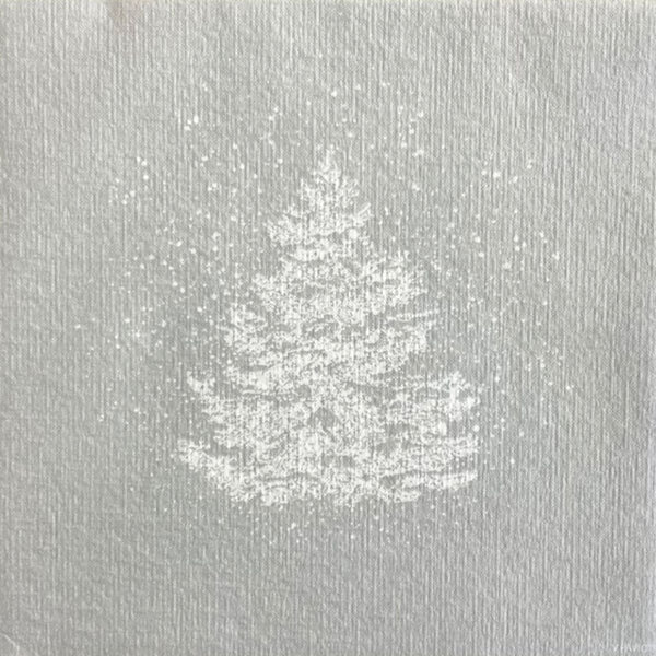 Francoise Paviot Dinner Napkin - Silver Tree