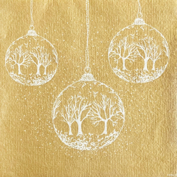 Francoise Paviot Dinner Napkin - Gold Snowball