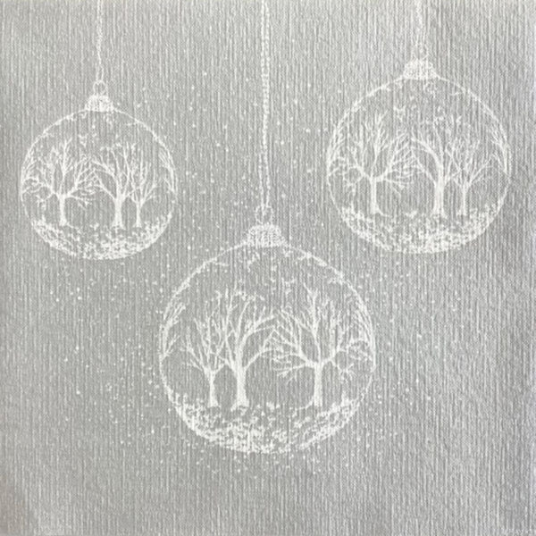 Francoise Paviot Dinner Napkin - Silver Snowball