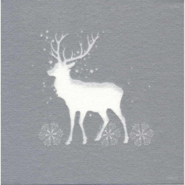 Francoise Paviot Dinner Napkin - Silver Stag