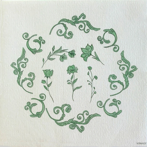 Francoise Paviot French Dinner Napkins Regency Green – Pack of 20 ...
