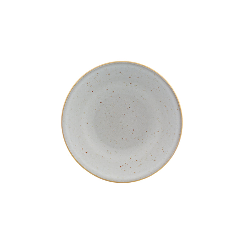 Casa Alegre Gold Stone White Pasta Plate