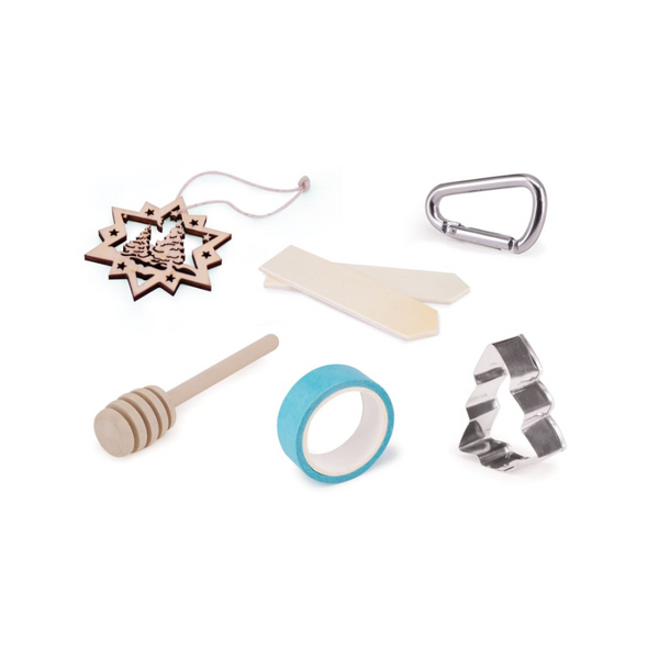 Golden Botanical Christmas Crackers - Set of 6