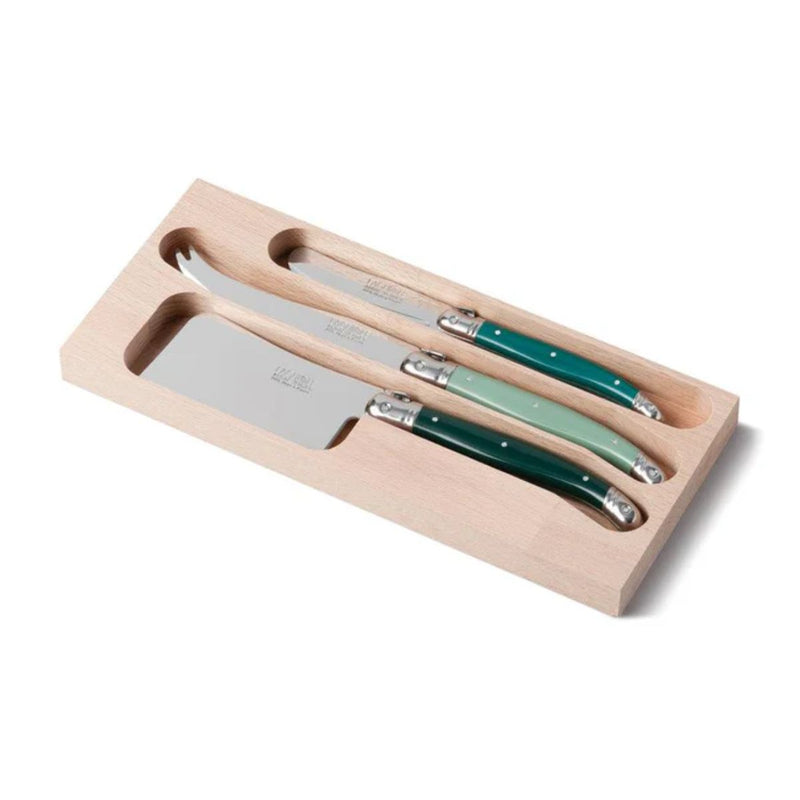 Laguiole Cheese Knife Set - Green