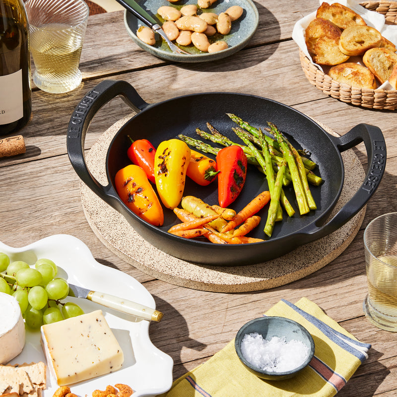 Le Creuset Black BBQ Round Skillet - 25cm
