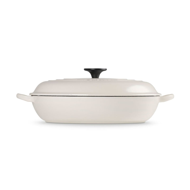 Le Creuset Creme Shallow Casserole - 30cm