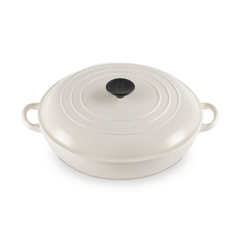 Le Creuset Creme Shallow Casserole - 30cm