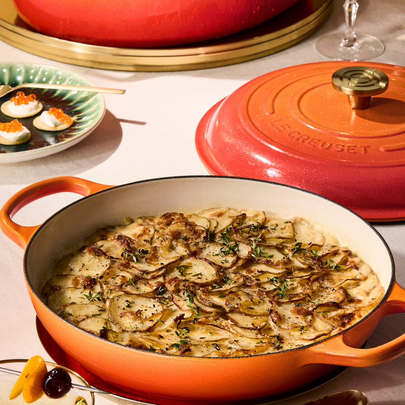 Le Creuset Flamme Doree Shallow Casserole - 30cm