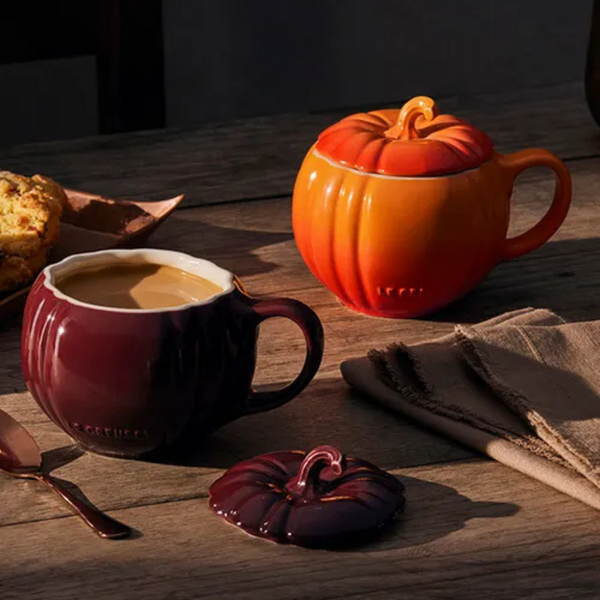 Le Creuset Garnet Pumpkin Mug + Lid - 400ml