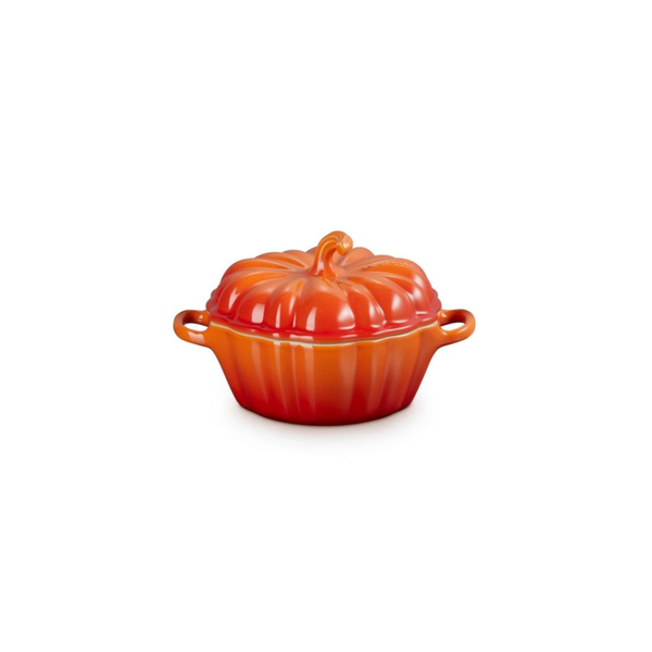 Le Creuset Stoneware Pumpkin Mini Casserole 350ml - Volcanic