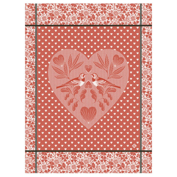 Le Jacquard Français Amour Tea Towel - Red