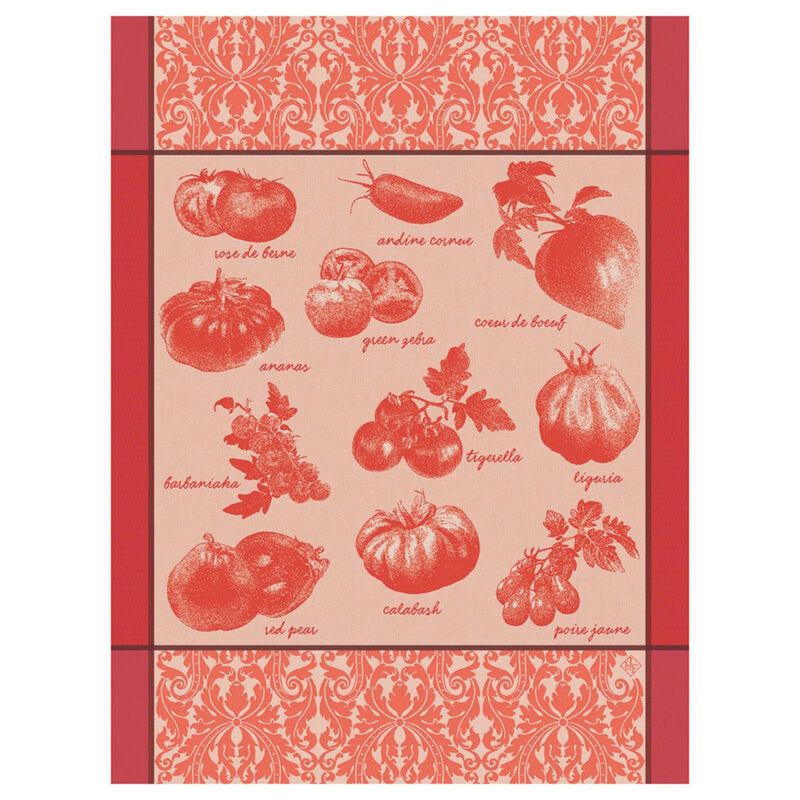 Le Jacquard Français Tomatoes Tea Towel - Red