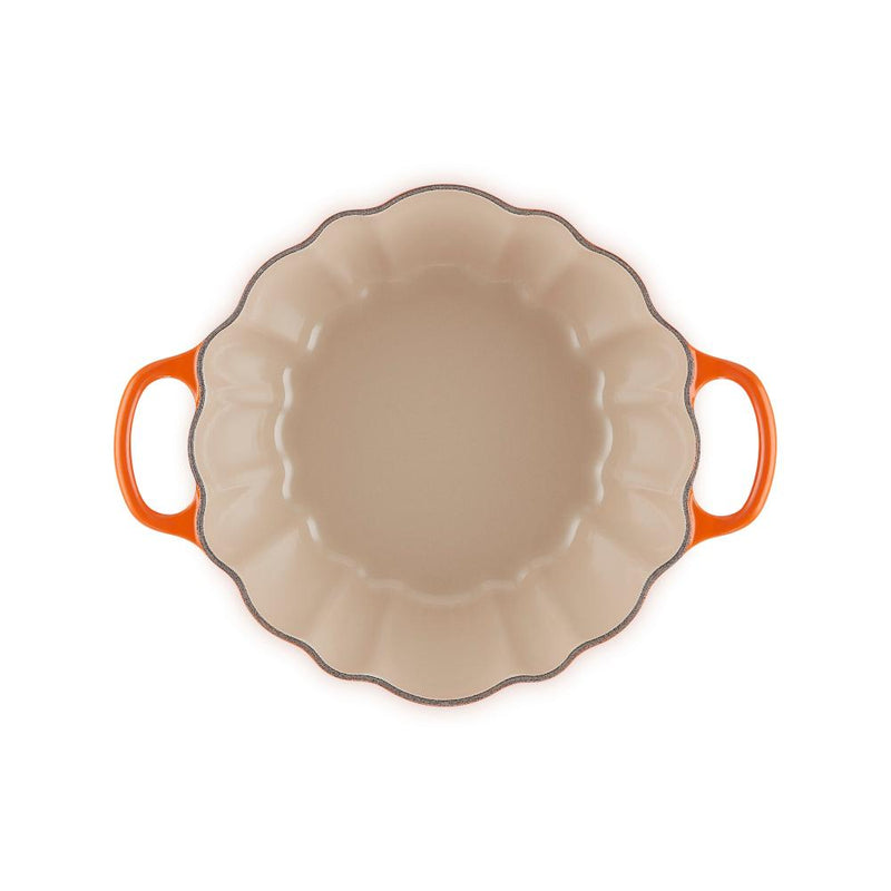 Le Creuset Cast Iron Pumpkin Casserole 24cm - Volcanic