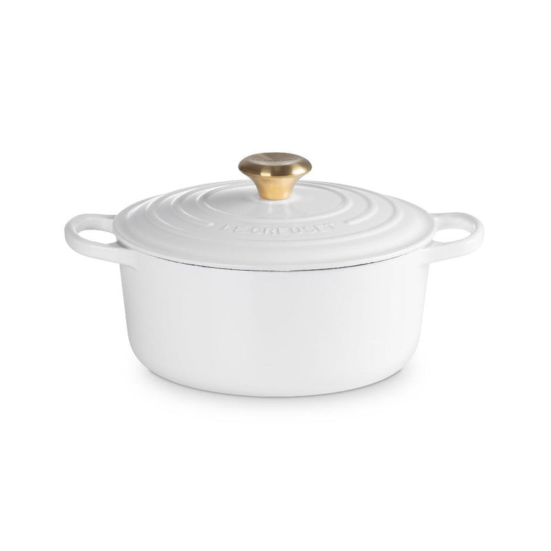 Le Creuset Signature Round Casserole - 24cm White