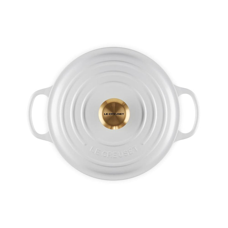 Le Creuset Signature Round Casserole - 24cm White