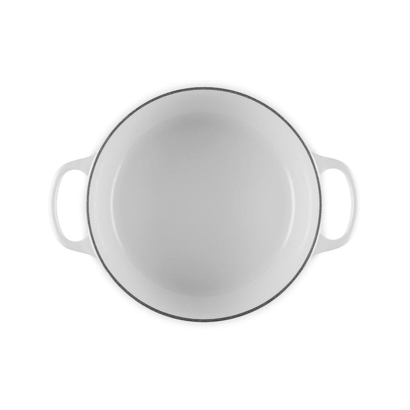 Le Creuset Signature Round Casserole - 24cm White