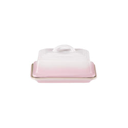 Le Creuset Stoneware Butter Dish w/Lid Shell Pink