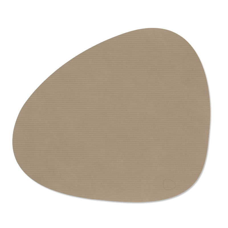 Lind DNA Corduroy Clay Curve Brown Table Mat