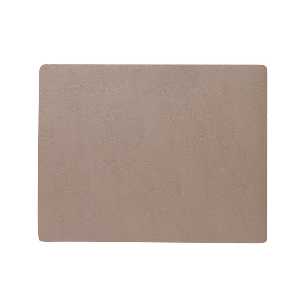 Lind DNA Serene Leather Table Mat - Mole Grey
