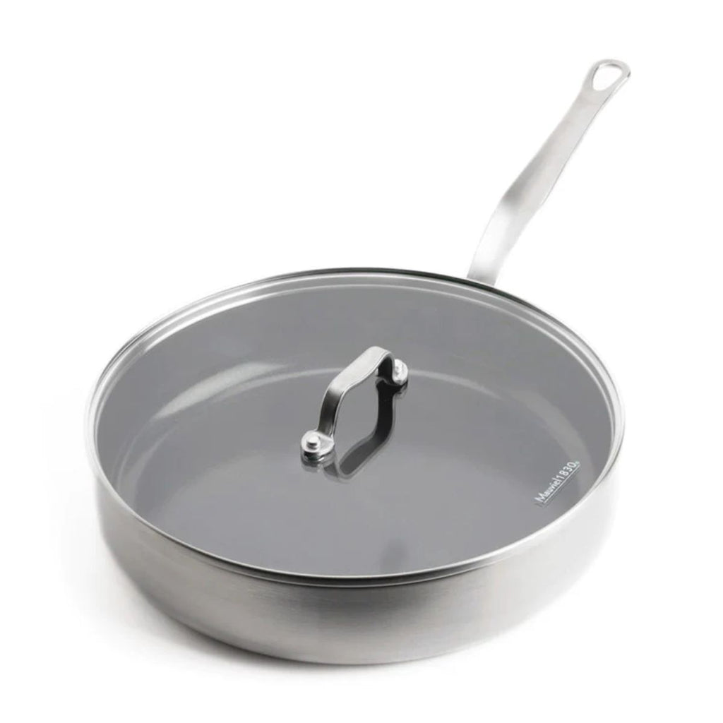 Mauviel Saute Pan w/Lid - 28cm | Divertimenti Cookshop