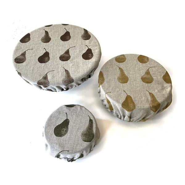 Pear Print Food Covers - Set of 3