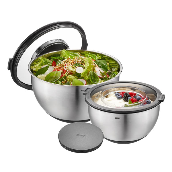 Gefu Set of 2 Bowls with Splash Guard