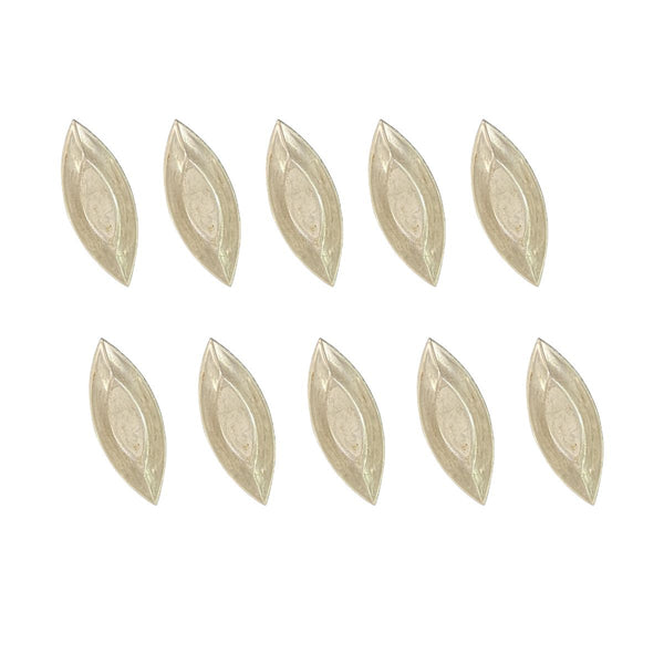set of 10 gobel barquette plain 6.5cm
