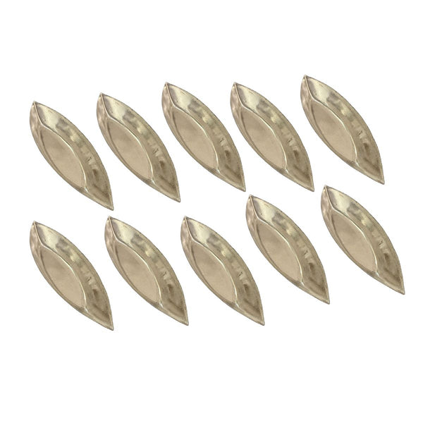 set of 10 gobel barquette plain 7.5cm