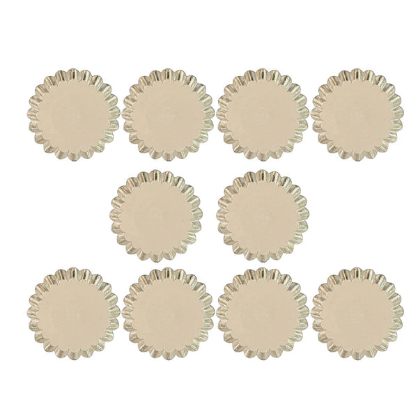 set of 10 gobel tart tin fixed base 10cm