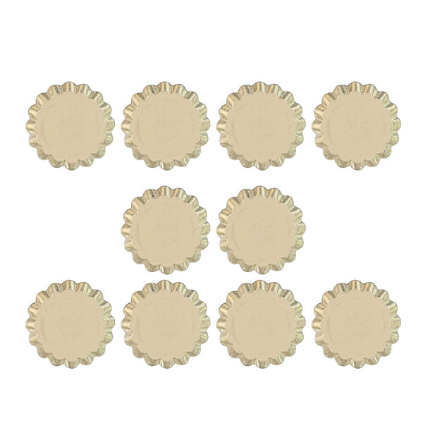 set of 10 gobel tart tin fixed base 9cm