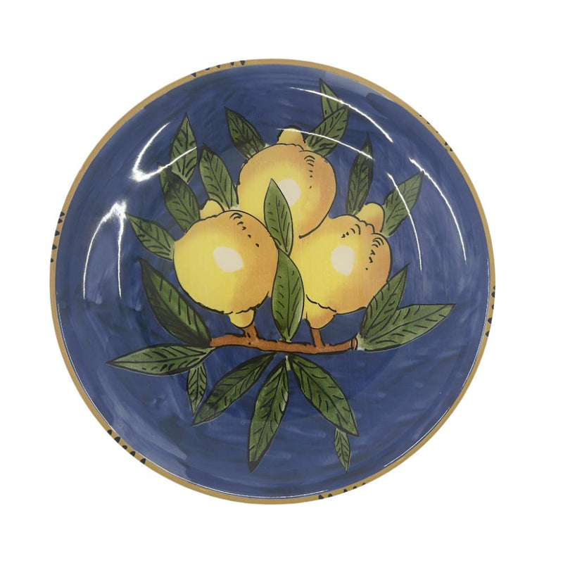 Sicilian Lemon Dinner Plate 27cm - DarkBlue