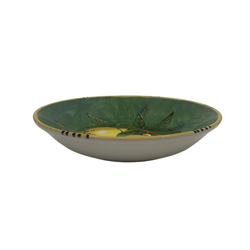 Sicilian Lemon Pasta Bowl 21cm - Green