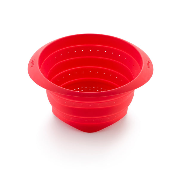 Lekue Silicone Collapsible Colander - Red