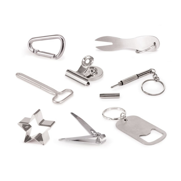 Silver Botanical Christmas Crackers - Set of 8