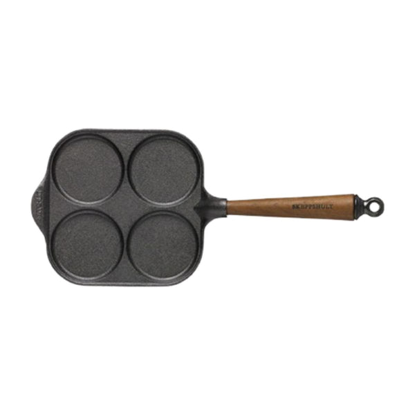 Skeppshult Cast Iron Egg Frying Pan 20cm - Walnut Handle