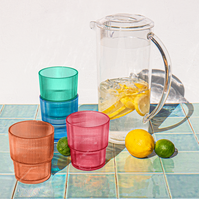 Tarhong Acrylic Pitcher and Tumblers
