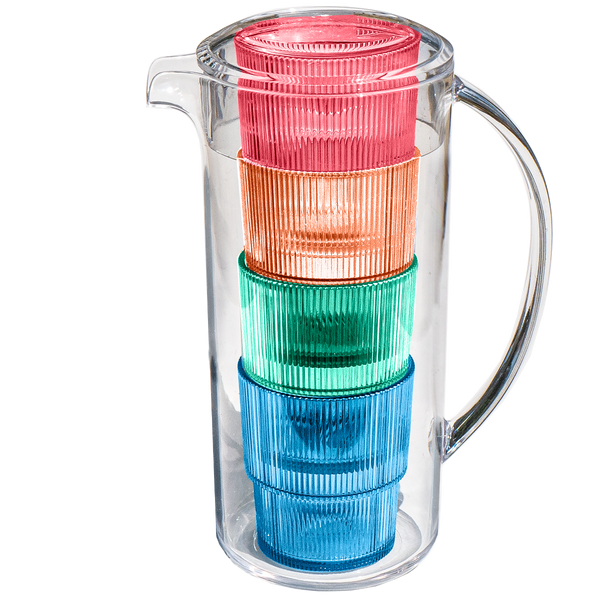 Tarhong Acrylic Pitcher and Tumblers