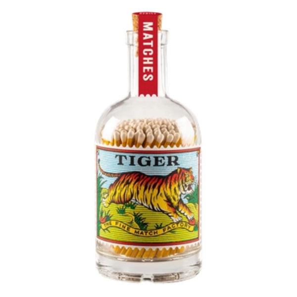 Archivist Matches In Glass Bottle Tiger