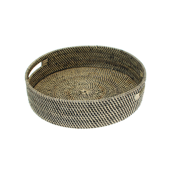 Walton and Co Circular Rattan Tray - Large