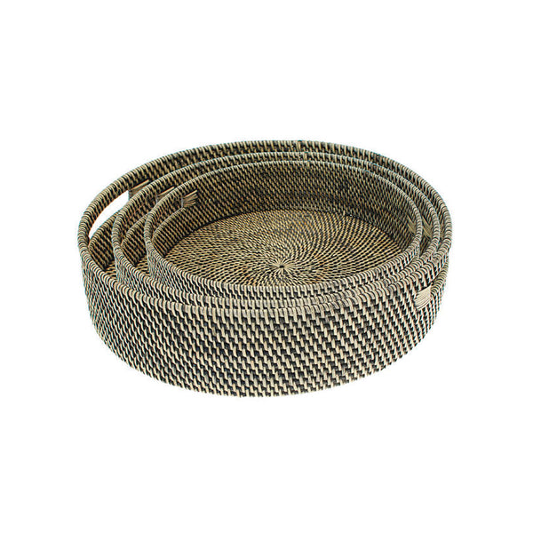 Walton and Co Circular Rattan Tray - Medium