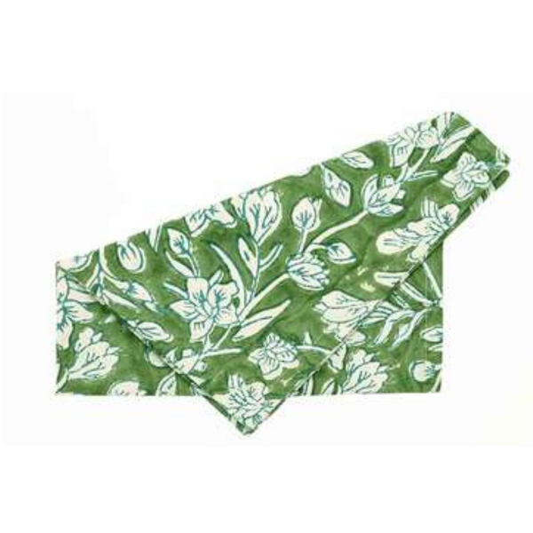 Walton and Co Lily Napkins Set Of 4 - Apple
