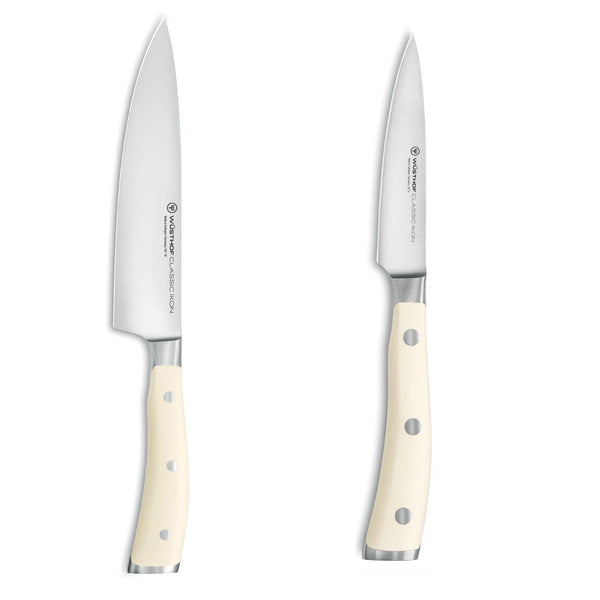 wusthof classic ikon creme 2 piece set
