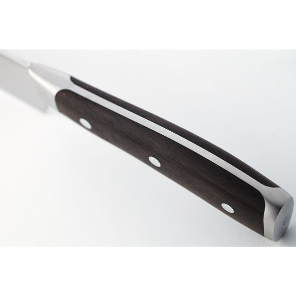 Wusthof Ikon 3 piece knife set close up