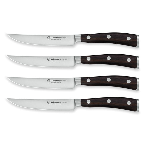 WUSTHOF IKON STEAK KNIFE SET 4 PIECE