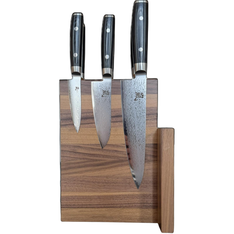Yaxell Ran 7 - Piece Knife Set with Walnut Block | Divertimenti