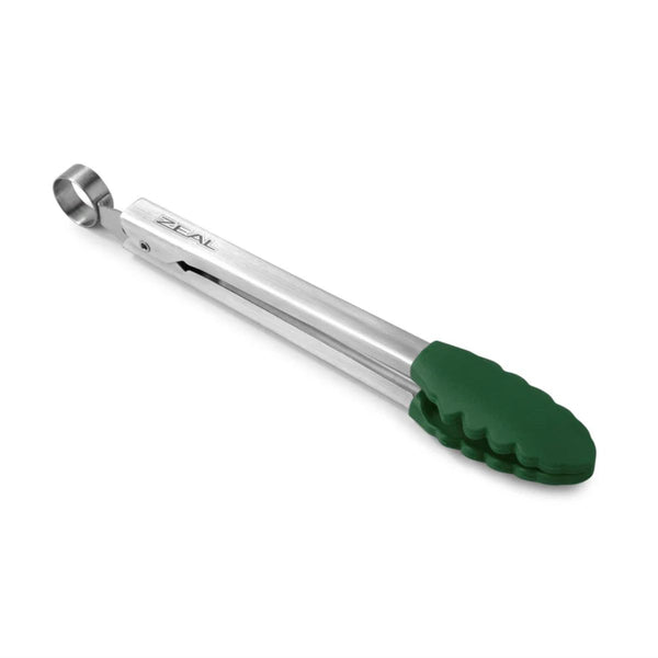 Zeal Mini Silicone Locking Tongs - Forest Green
