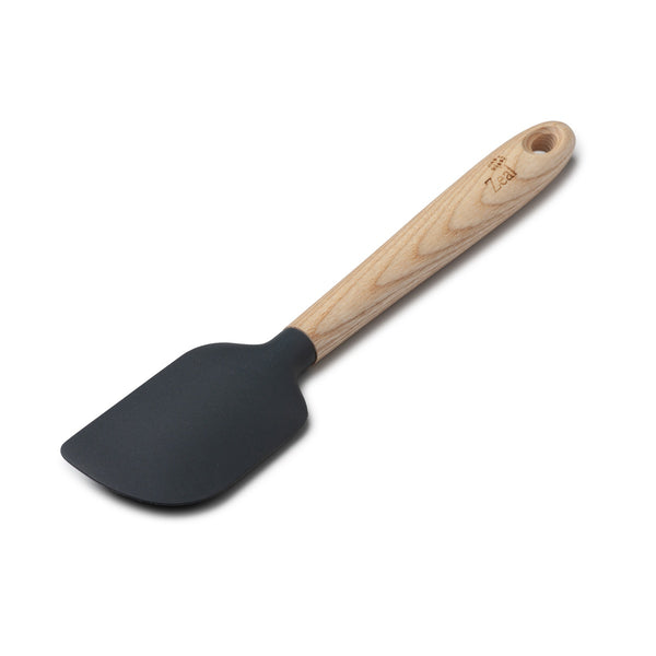 Zeal Wood Handled Silicone Spatula Large – Dark Grey