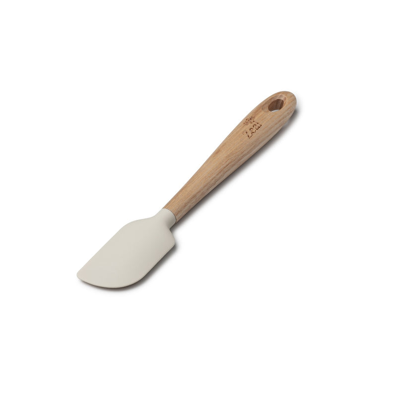 Zeal Wood Handled Silicone Spatula Mini – Cream