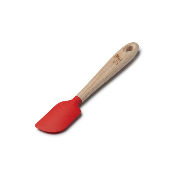 Zeal Wood Handled Silicone Spatula Mini – Red